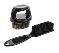 LIFKOME Cepillo Anillado Suave para Barba y Plumero Cuello Cepillo Nylon Desenredante para Hombres Kit Profesional Cuidado Cabello y Barba Herramienta Peluquería para Peinados Impecables