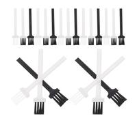 LIFKOME Cepillo de Limpieza para Afeitadoras Eléctricas y Teclados 60 Unidades 20 Negro 20 20 Bicolor Plástico Compacto Herramienta Antielectrostática Adecuado para Eliminar