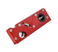 LIFKOME Cepillo Manual Portátil de Carpintería de Aluminio y Abs Herramienta Ajustable para Aplanar Esquinas y Chaflanes Diseño Ergonómico para Paneles Color Rojo