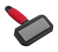 LIFKOME Cepillo para Mascotas Rojo Diseño Ergonómico y Autolimpiante, Peine para Gatos y Perros Que Elimina Pelo Muerto y Facilita el Aseo Diario