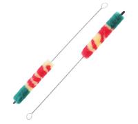 LIFKOME Cepillo para Piccolo Set de 2 Accesorios para Instrumentos Musicales Reutilizables Cerdas Flexibles Fácil de Almacenar Limpieza de Flauta y Viento