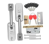LIFKOME Cerradura Puerta Exterior con Pestillo de Cilindro Único Tirador Frontal Resistente para Seguridad Antirrobo Instalación Fácil Diseño Moderno y Minimalista para Hogar