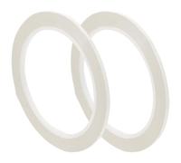 LIFKOME Cinta Adhesiva para Violín y Cello para Principiantes, 2 Rollos de Pvc Blanco, Fácil de Pegar y Remover, Adecuado para Práctica y Sesiones de Entrenamiento