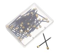 LIFKOME Clavos Decorativos para Colgar Cuadros 35X4 MM Acero Negro con Cabeza de Cobre Kit de 50 Piezas con Caja de Almacenamiento Herrajes Resistentes para Marcos y Arte de Pared en