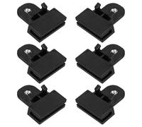 LIFKOME Clips de Repuesto para Reparación y Modificación Automotriz Soporte Estable 6 Piezas de Plástico Negro para Canal de Vidrio de Regulador de Ventana de Coche