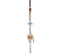 LIFKOME Colgante Decorativo Tibetano de Aleación Ligera, Tamaño Ajustado, para Coche y Bolso, Adorno Colgante Seis Palabras Sagradas para Decoración y Protección, Accesorio Versátil