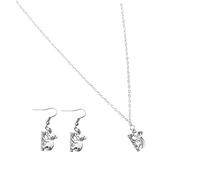 LIFKOME Collar De Koala y Conjunto De Collar y Pendientes De Aleación Delicado Accesorio De Fiesta Para Mujer