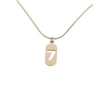 LIFKOME Collar de Mujer con Cadena de de Elegante Colgante con Número 7 Joyería Creativa para Diseño Chic