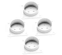 LIFKOME Conector De Pata De Mesa 4 Piezas Almohadillas para Patas De Muebles Fijación para Pies De Muebles