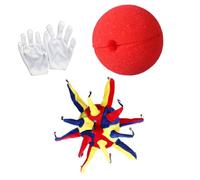 LIFKOME Conjunto De 3 Disfraces De Sombrero Nariz De Espuma Guantes Disfraz Creativo Para Carnaval