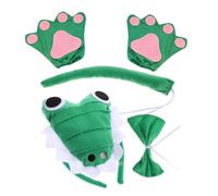 LIFKOME Conjunto De Disfraz De Halloween Para Adulto Diadema De Cocodrilo De Animal Peluda Disfraz De Caimán Con Pajarita Para Fiesta De Disfraces