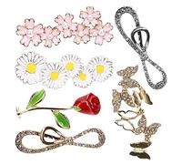 LIFKOME Cordón Trim Clip Zapatos Clips Mujeres Zapatos Zapatillas Decoracion Zapatos Deportivos Accesorios Zapatos Deportivos Decoración Encantos, Aleación y rhinestone, Sin gema