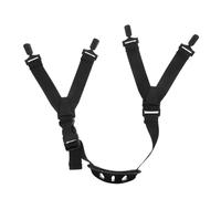 LIFKOME Correa para Barbilla de Casco de Seguridad Ajustable Mentonera Protectora Negra, Resistente de Nailon y Caucho para Construcción, Uso Industrial y Motocicleta, 1 Pieza