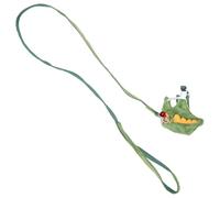 LIFKOME Correa para hurón y arnés Ligera de Peluche Corto y Tela No Tejida Función Anti-Escape Color Verde para Caminatas al Aire Libre Color Aleatorio