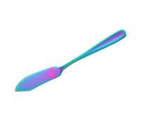 LIFKOME Cortador de Mantequilla y Queso Multiusos de Acero Inoxidable 304 Cuchillo para Untar Mermelada y Crema Diseño 0 Color Iridiscente Utensilio para Cocina y Comedor