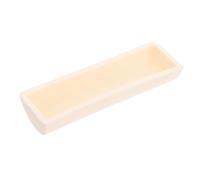 LIFKOME Crucible Boat Pure Alumina Corundum Semiround Bottom Durable Laboratory Burning Tray For Tube Furnace Experimental Sample Holder