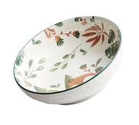 LIFKOME Cuenco de Cerámica Japonés con Diseño de Búho para Ensaladas Sopas y Postres Grande para Reuniones Familiares y Uso Restaurantes