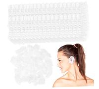 LIFKOME Desechable Oídos 200piezas Transparente Gorro Ducha Protector Auditivo Elástico para Teñir el Cabello para Ducha y Cuidado Personal