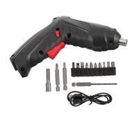LIFKOME Destornillador recargable taladro de mano recargable taladro inalambrico destornilladores destornillador multipunta mini herramienta de perforación AbS Negro