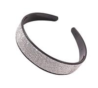 LIFKOME Diadema Ancha De Gemas Para Mujer Diadema De Creativa Purpurina Aro Cabello De Boda Elegante Accesorio Antideslizante Cabello