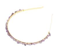 LIFKOME Diadema De Cristal De Cabello De Estilo Retro Accesorios Para El Cabello De Dama De Honor Accesorios Nupciales Tocado De Boda Diadema Nupcial Metal Púrpura