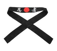 LIFKOME Diadema de Entrenamiento Samurái Negra Diadema Decorativa de Karate Transpirable de Talla Única Accesorio para Disfraz Yoga Deportes y Cosplay