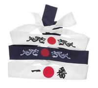 LIFKOME Diadema de Lazo Japonesa para Entrenamiento de Karate, 3 Piezas de Poliéster Lavable y Que Previene el Sudor, Diseño Simple y Encantador para Deportes