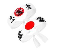 LIFKOME Diadema Japonesa para Yoga y Karate, Pack de 2 Diademas de Poliéster Cómodas para Entrenamiento y Actividades Deportivas