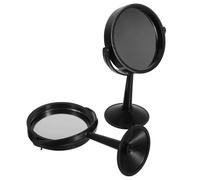 LIFKOME Espejo Cóncavo-convexo Giratorio 2 Piezas para Laboratorio Óptico, Soporte Vertical Negro, Lente Óptica Experimental Didáctica de Física para Experimentos Científicos