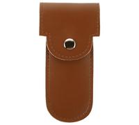LIFKOME Estuche de de Pu para Maquinilla de Afeitar Manual Diseño Vintage Clásico, Funda Protectora Ligera para Hombre para Viajes de Negocios