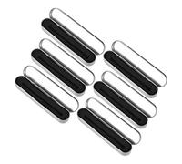 LIFKOME Estuche De Hojalata Rectangular Plateado Forro Interior, Organizador Metálico para Lápices y Bolígrafos, Portátil para Estudiantes y Oficina, Uso Escolar y Diario, 6 Piezas