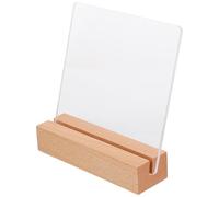 LIFKOME Exhibidor de Uñas Postizas Acrílico con Base de Madera Tablero de Exhibición Profesional para Decoración de Uñas Soporte Ligero y Organización en Salones y Estudios