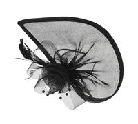 LIFKOME Fascinator Headwear Retro Bridal Veil Headband With Mesh And Plume Secure Comfortable Fit For Weddings And Formal Parties Chic Hair Accessories For Brides