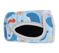 LIFKOME Funda para Biberón de Neopreno para Ñiño, Protectora Térmica Antiquemaduras, Tamaño Mediano, Diseño Infantil de Cangrejo y Tiburón, Funda Portátil para Botella de Viaje Segura