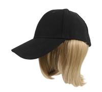 LIFKOME Gorra De Béisbol Con Peluca Corta y Extensiones De Cabello Para Mujer Sombrero De Verano y Ligero Para Días Soleados y Actividades Al Aire