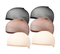 LIFKOME Gorras de Malla para Pelucas 6 Piezas Nylon Elásticas Multicolor Mujeres Uso Diario Cobertura Transpirable