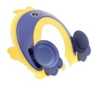 LIFKOME Gorro de Ducha para Ñiño Ajustable 0-18 Años en Silicona Flexible Color Limón, Protector de Orejas y Ojos para Baño Seguro y Cómodo, Gorro de Champú para Pequeños