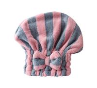 LIFKOME Gorro para Secar el Cabello Tamaño 25x28 Cm de Microfibra Absorbente Diseño Adorable en Forma de Lazo, Adecuado para Uso en Casa y Viaje