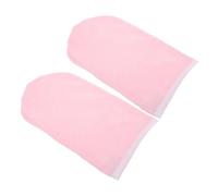 LIFKOME Guantes De Parafina Para Manos 2 Unidades Talla Fina Rosa Borde Spa Cera Caliente y Cuidado Hidratante Profesional