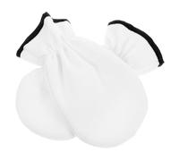 LIFKOME Guantes de Parafina para Manos Color Claro Borde Negro, Tamaño Único, Calentadores Térmicos Cierre Ajustable, Hidratación Profunda para Mujeres, Protección Frío en Spa y Cuidado