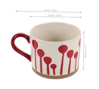 LIFKOME Handpainted Ceramic Mug With Balloon Pattern Modern Aesthetic Cup With Handle For Home Office Unique Artisan Porcelain Tea Mug gift for for for