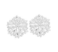 LIFKOME Hebillas para Zapatos Gemas de Imitación y Clip Decorativo, Material Duradero, Diseño Floral Brillante, para Mujer, Uso Diario y Fiestas, Pack 2 Piezas