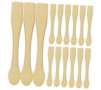 LIFKOME Herramienta Multifunción para Crema Facial de Abs 15 Cucharas Doradas para Cosméticos y Muestreo de Lociones, Adecuado para Cuidado Piel Hogar