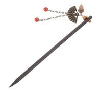 LIFKOME Horquilla De Abanico De Madera Borla Larga De Frutos Secos Tocado Étnico Para Mujer Accesorios Para Fiestas y Bodas Diseño Retro De Palillos Pelo