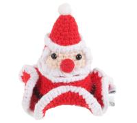 LIFKOME Horquilla Navideña Estilo Gorro de Santa Claus Accesorio de Hilo de Algodón Mini Pinza Decorativa para Cabello de Niñas y Mujeres Adecuado para Fiestas y Carnaval