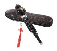 LIFKOME Hulusi Tradicional en C para Principiantes, Instrumento Musical Étnico de Calabaza, Ligero y Fácil de Cuidar Llave y Cuerpo de Abs y Cuproníquel Color Aleatorio