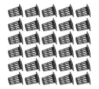 LIFKOME Hydroponic Net Pots 50pcs Slotted Mesh Plant Cups Garden Plastic Nursery Baskets Buckets Wide Lip for Aquaponics Hydroponics Black