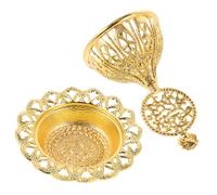 LIFKOME Incensario Árabe Quemador Árabe Quemador Cono Plato para Servir Pasteles Porta Budista Porta Árabe Bandeja Metal Oficina Mini Soporte Aromas Ornamento