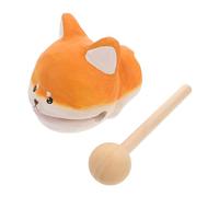 LIFKOME Instrumento De Percusión De Madera Con Forma De : Bloque De Templo Con Forma De Perro, Decoración De Escritorio, Adorno Relajante Budista Zen Para Oficina Y Hogar.