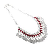 LIFKOME Joyas Bohemias Collar Vintage Para Mujer Cadena Borlas Étnicas Accesorio Multifuncional Para Tocados De Boda Fiesta y Adorno De Estilo Oriental